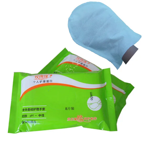 Fresh And Cool patient Wet Wipes / Glove Wet Wipe Made In China With Green Tea Leaf Fragrance