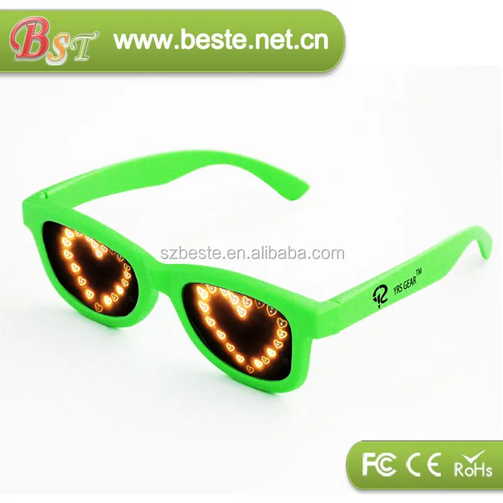 Promotion gift plastic diffraction glasses for Xmas celebration