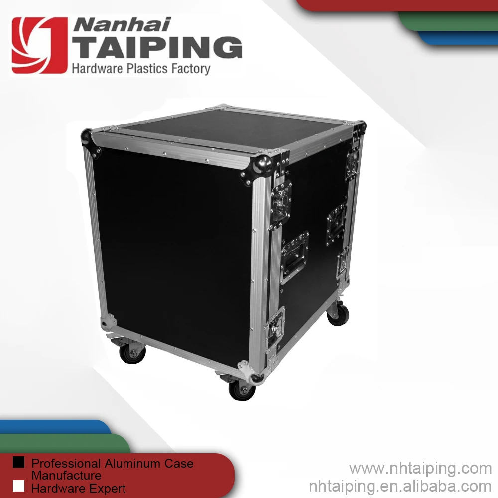 12U - 12 Space Amp Rack - Road Gig Ready Flight Case W/Casters