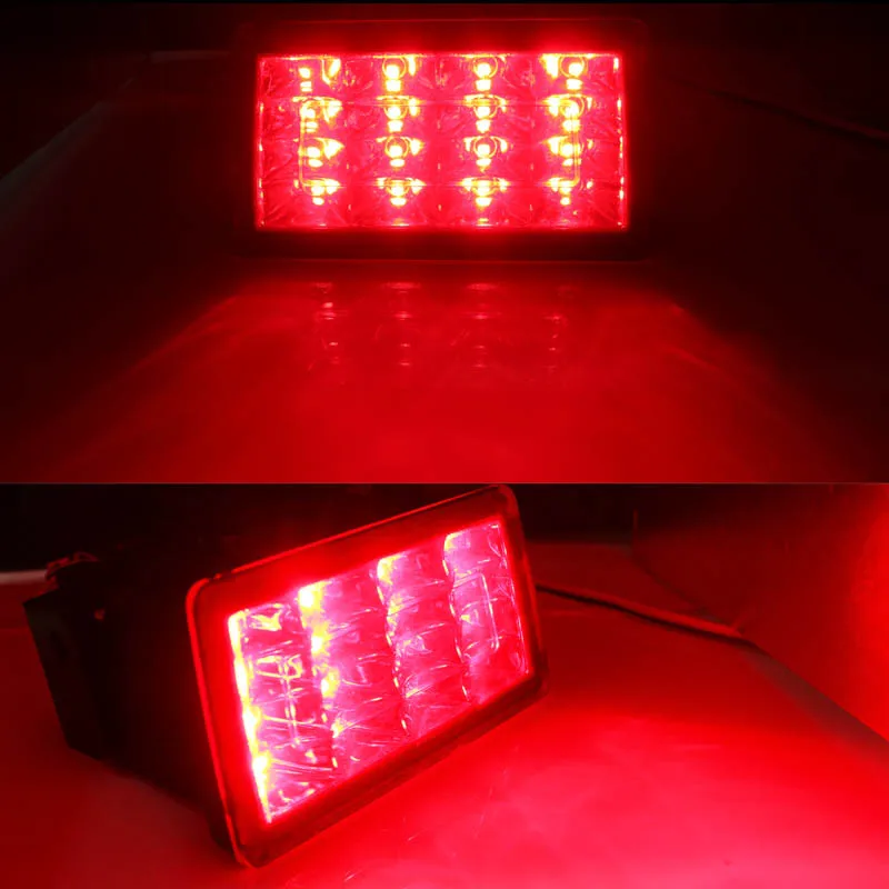 
F1 Style strobe LED Rear Fog Light Kit For 2011-up Subaru WRX STi Impreza XV LED Rear Fog, Tail/Brake 12V Red 