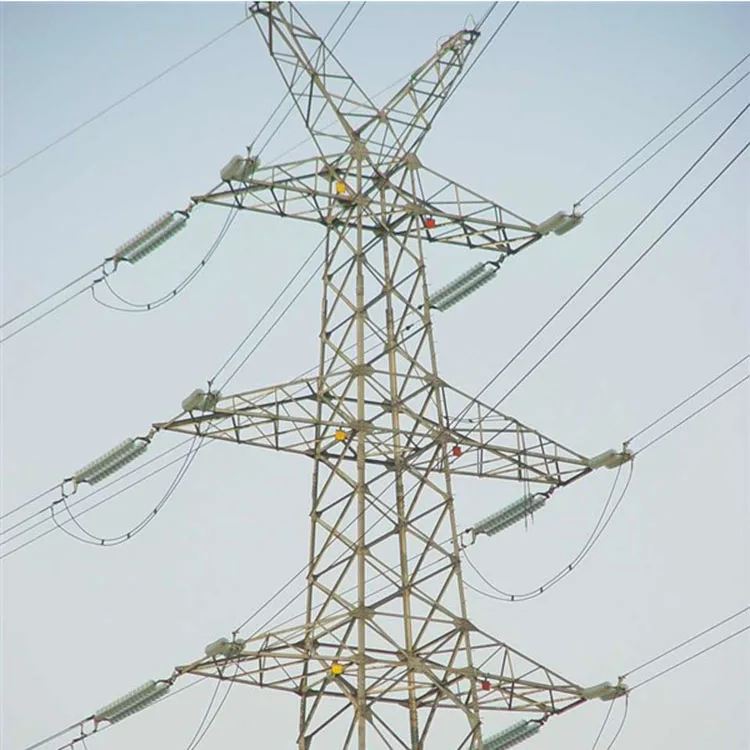 35M Hot dip galvanized lattice angle steel telecommunication tower