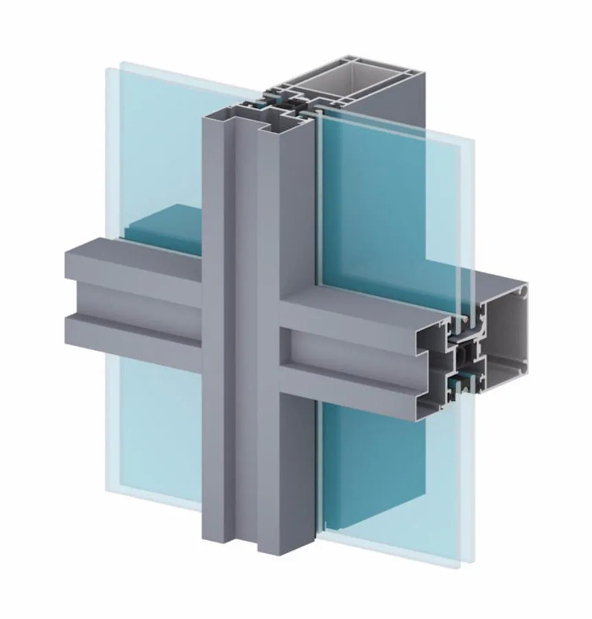 
heat insulation aluminium profiles accessories for glass curtain waling, curtain wall windows 