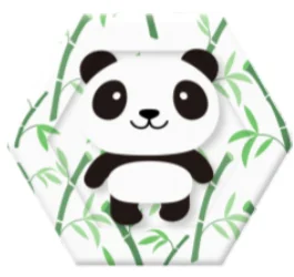 Foodgrade raw material custom paper plates with cartoon patterns