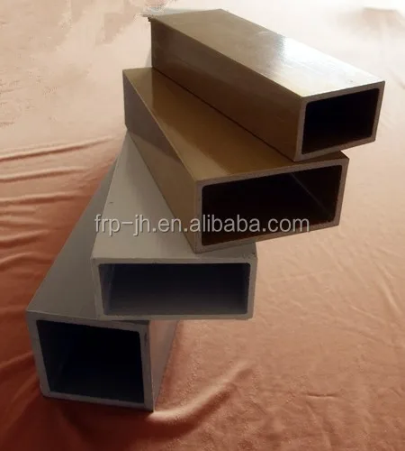 High Strength plastic pultruded box rect tubes