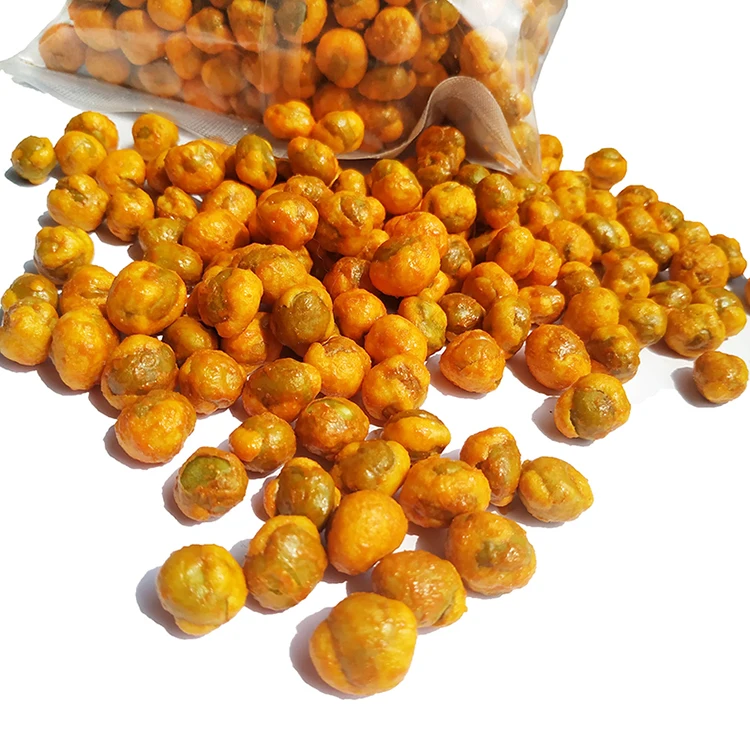 hot selling crispy green peas OEM good taste hot Paprika Cajun flavor coated green peas
