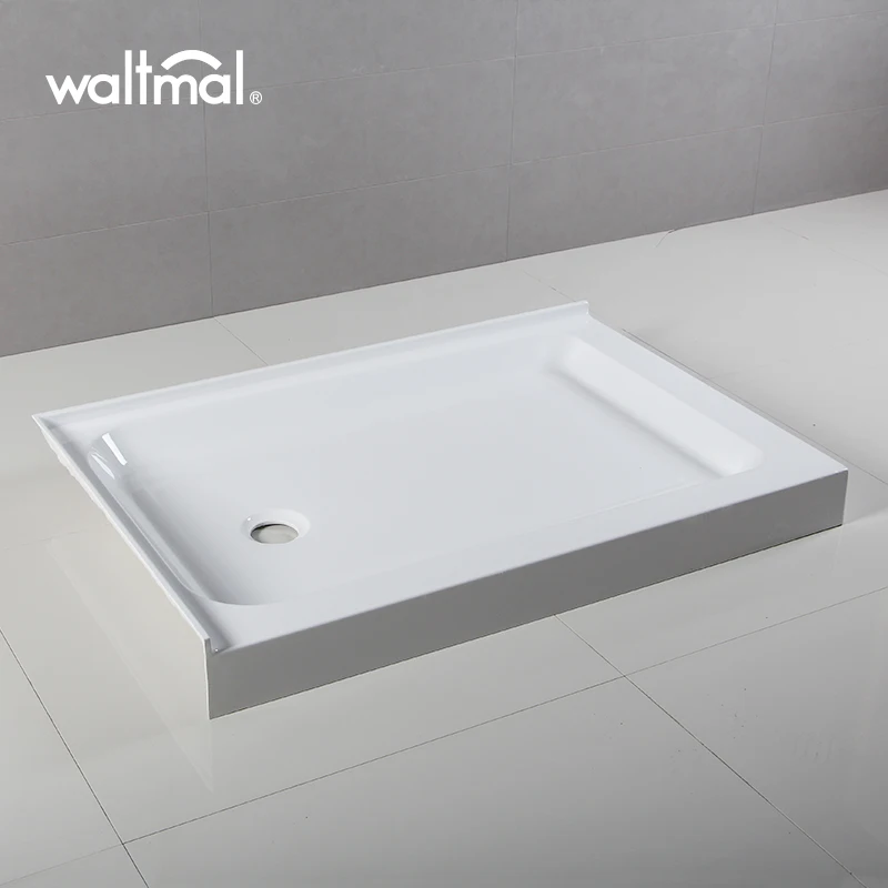 Высококачественный дешевый акриловый поднос для душа cUPC с противоскользящим дном 48x32 дюйма и левым сливом