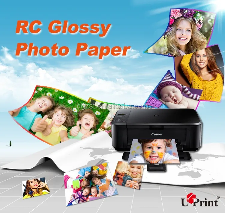 High Whiteness A3 A4 4R 4x6 13x18 10x15 Inkjet RC Photo Paper glossy paper