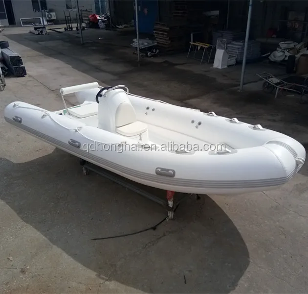 4.8m white Fibreglass hull boat with CE certification for fishing