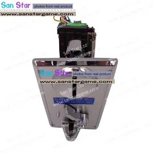 Coin selector mechanical multi coin acceptor selector
