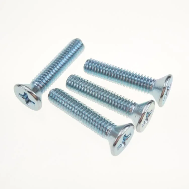 Крепежные винты с плоской головкой Phillips стандартная оцинкованная сталь M4 DIN 965