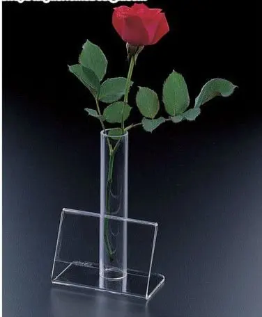 Современная квадратная акриловая подставка для ваз офисного стола оптом