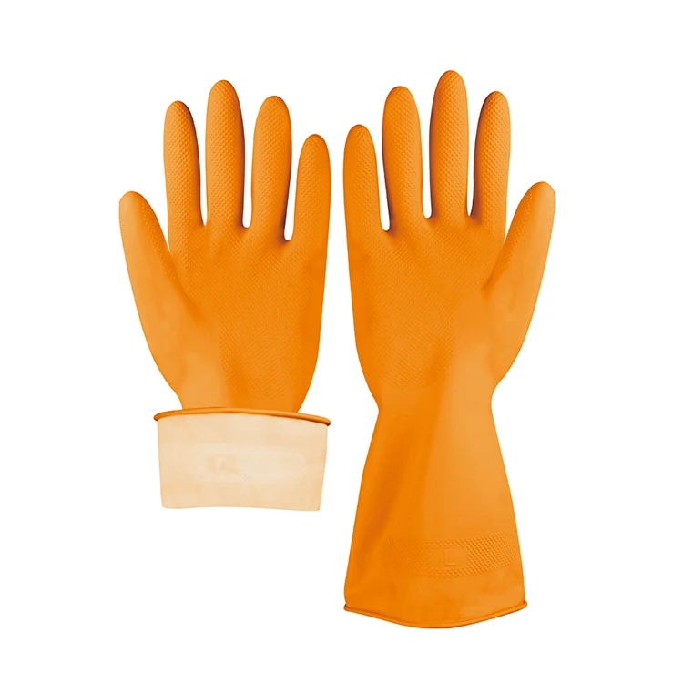 Waterproof Black Latex Household Gloves for Swimming