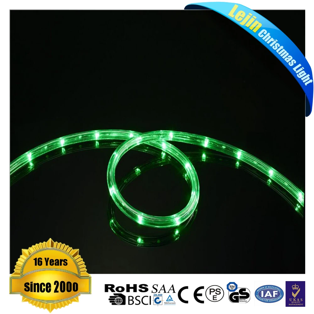 CE RoHS UL Зеленый LED Rope