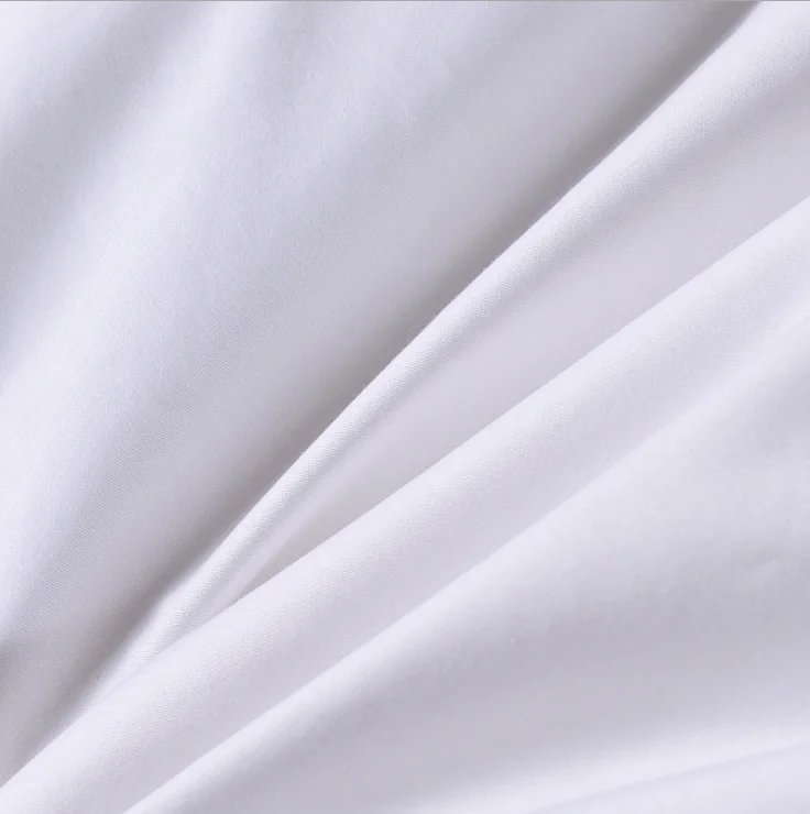 
 Постельное белье для отеля, 100% хлопок, белая атласная ткань   (60585915179)