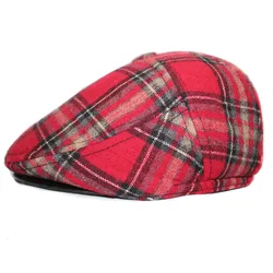 Soft cotton Newsboy Flat Cap ivy stretch Driver Hunting Hat