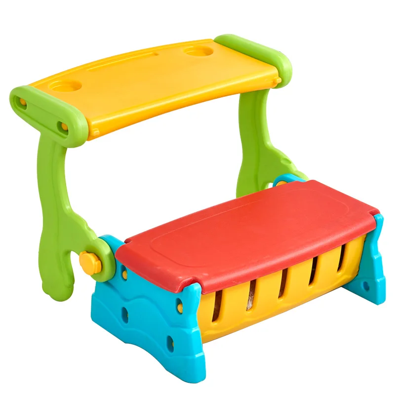 Kids Cabinets Toy Organizer double use storage bench table children plastic table