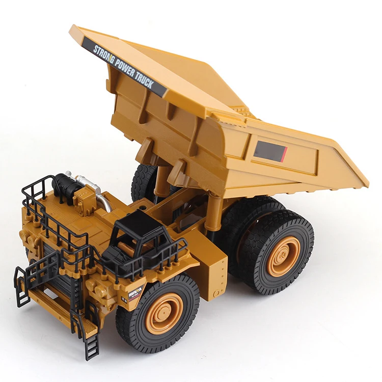 Лидер продаж желтые металлические строительные игрушки rc разгрузка грузовика
