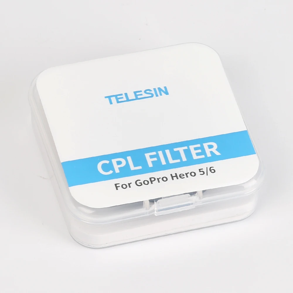 TELESIN Go Pro CPL Camera Lens Polarizing Filter for Hero7 Black Hero6 Hero5 Black, Lens Protector Circular Polarizer with Cap