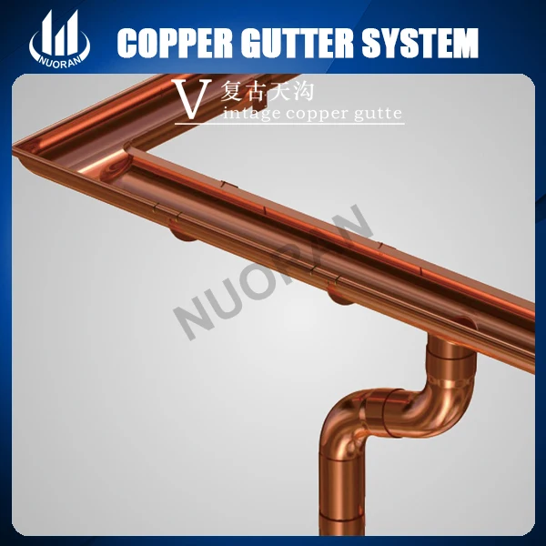 China Supplier Material Roofing 6Inch 7Inch 8Inch alcoa faux Copper System Images Rain Gutters