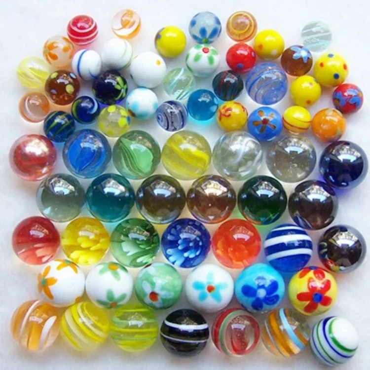 Customized funny beautiful colorful toy glass marbles