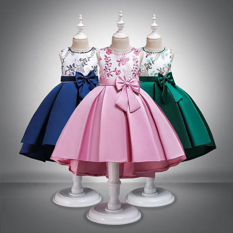 2019 European American children fashion Christmas princess dress Princess Wedding Dress For Children Party Clothes
