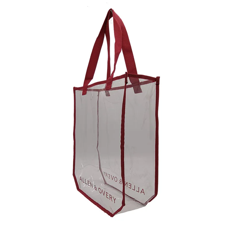High Quality 30C clear Pvc Waterproof Vinyl Tote Bag
