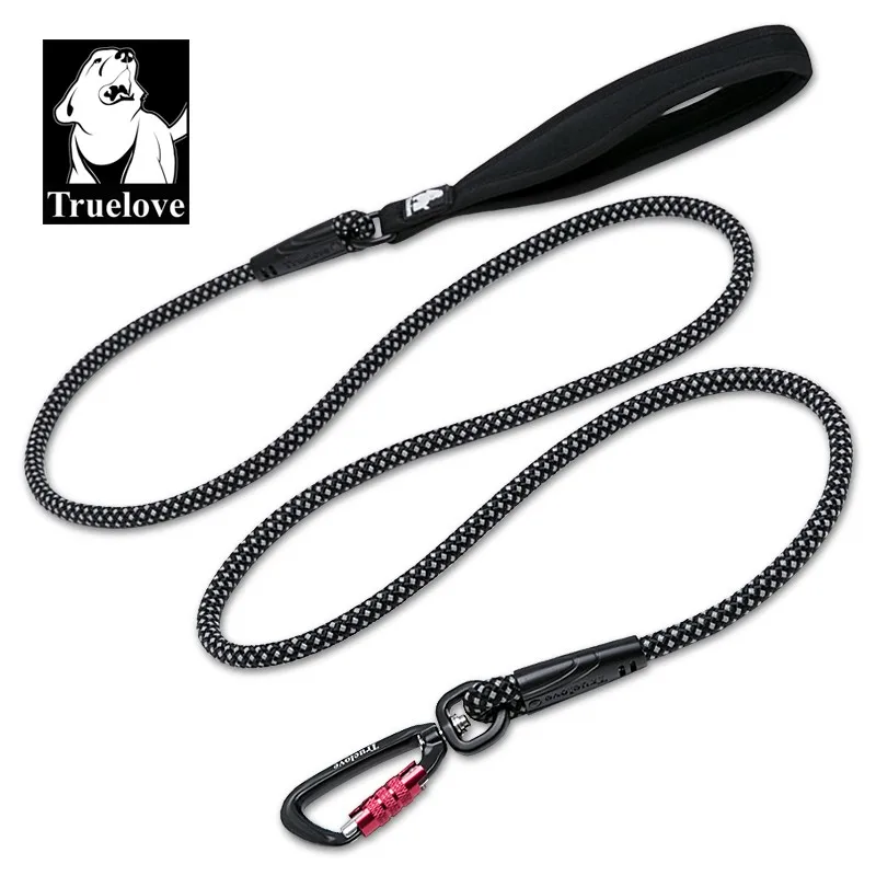 Nylon Hands Free Rope Dog Leash Pet Leash Reflective Dog Lead With Carabiner