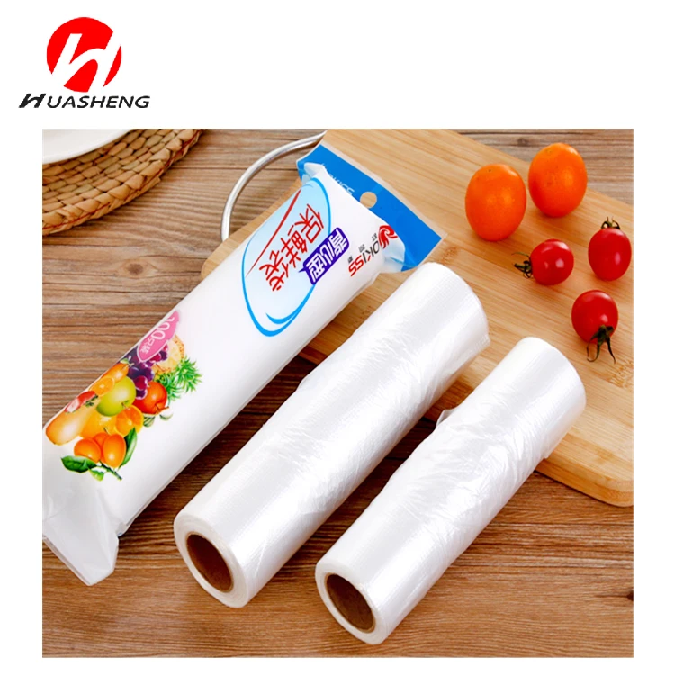 food grade hdpe freezer bag on roll clear plastic bag
