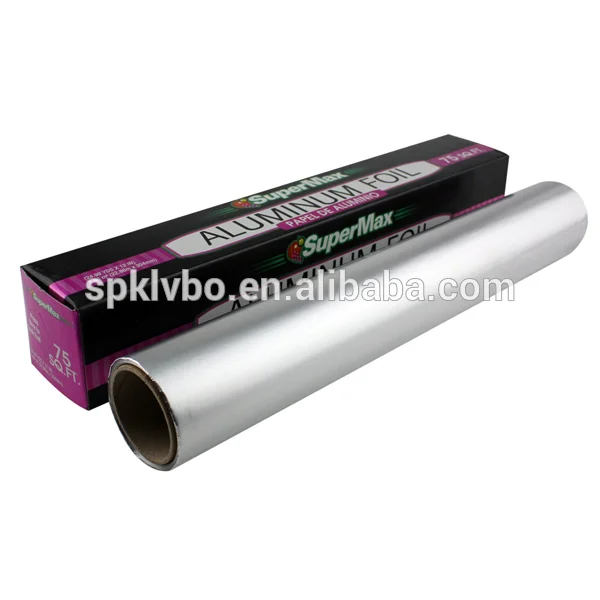 Household food wrap catering disposable aluminum foil sheets roll