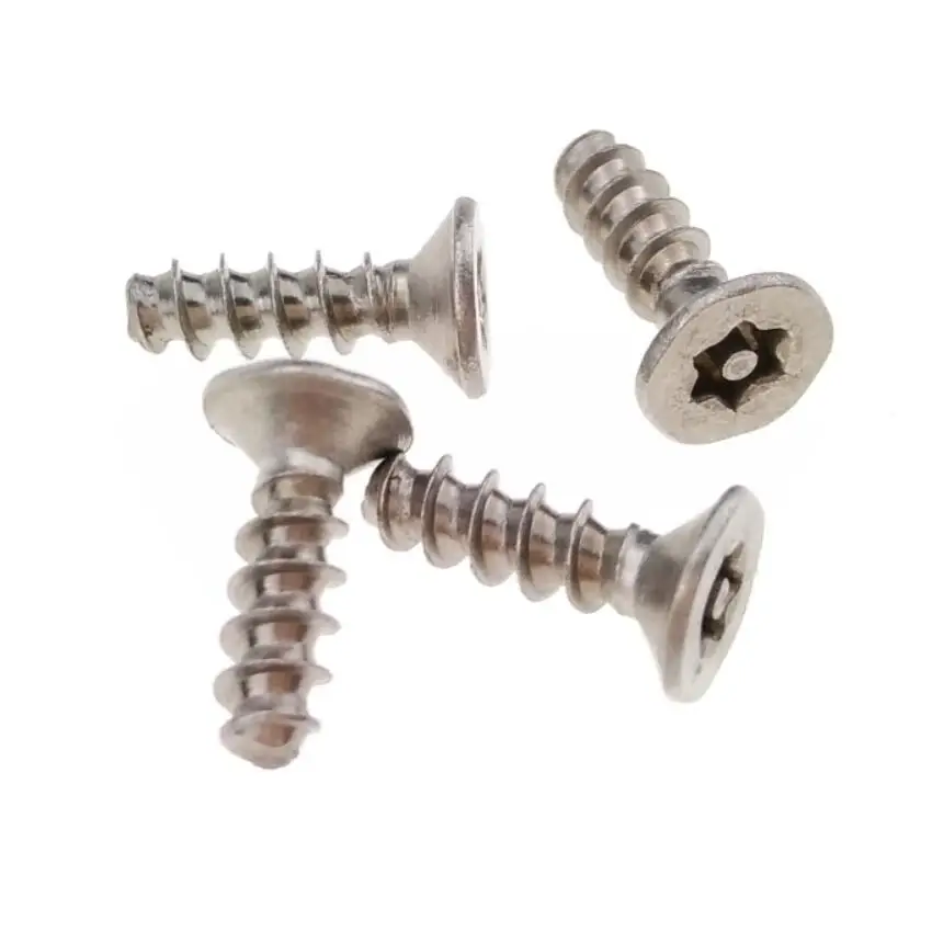 
3.2 mm Flat Stainless Steel Security PT Screws with Pin Torx Head 