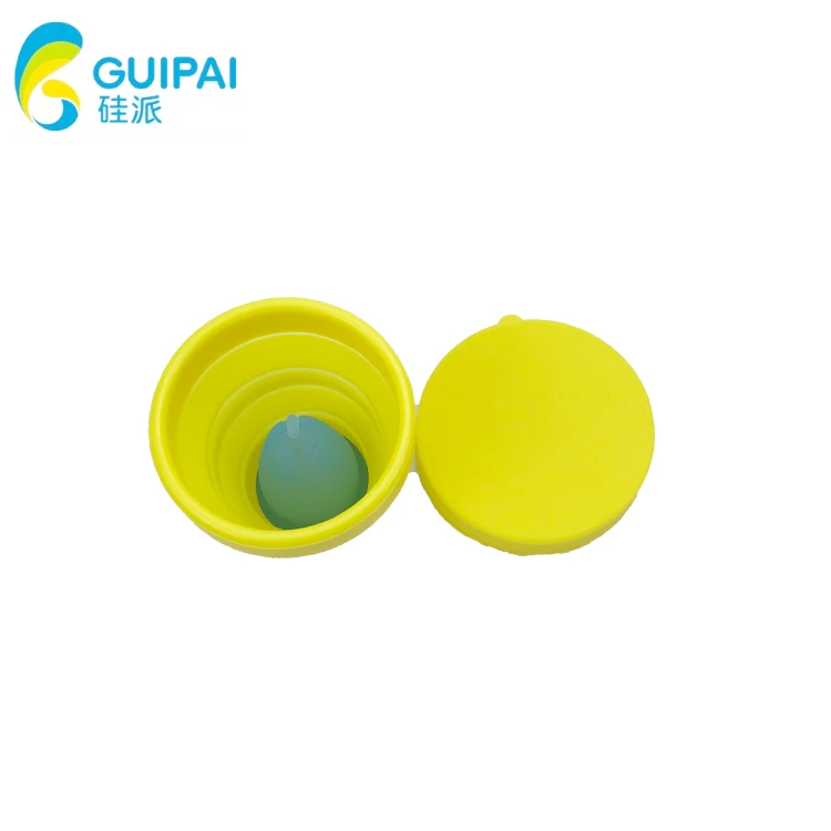 Medical Silicone Menstrual Cup Collapsible period Feminine Menstruation reusable Folding sterilizer female
