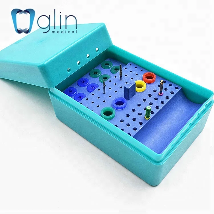 Эндобокс с 160 отверстиями/китайская фабрика пластиковая дезинфекционная коробка для стоматологических боров/автоматический держатель буров