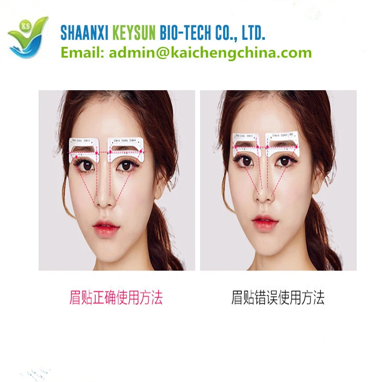 
2018 wholesale Beauty Tools Plastic DIY Eye Brow Shaping Stencils Eyebrow Template Stencil 