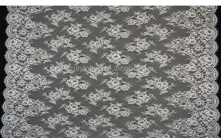 
White bridal chantilly lace fabric china fabric market wholesale lace HYE151 
