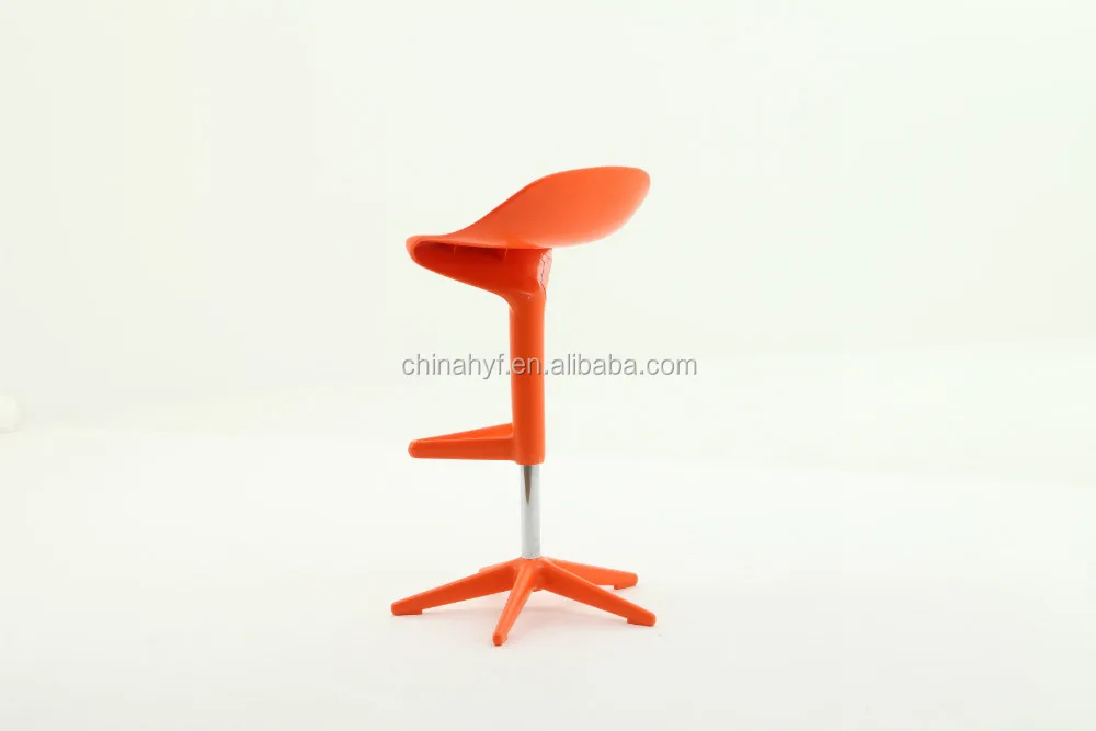 colorful plastic adjustable spoon barstool PP-150B
