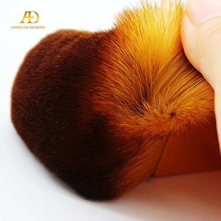
Wholesale Free Sample Gold Short Handle Powder Single Makeup Brush 