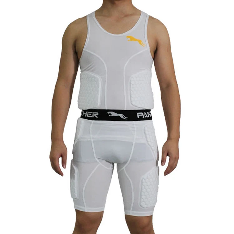 Защитные шорты с подкладкой для регби, американский футбол, профессиональная Боевая компрессионная одежда, мягкая защитная одежда