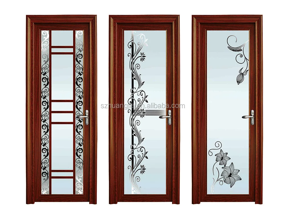 Aluminum Profile Bathroom Glass Door Design Waterproof Price