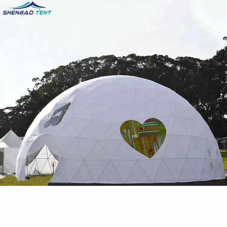 Customized Waterproof Heavy Duty Camping Tenda Geodesic Dome Eco Tent