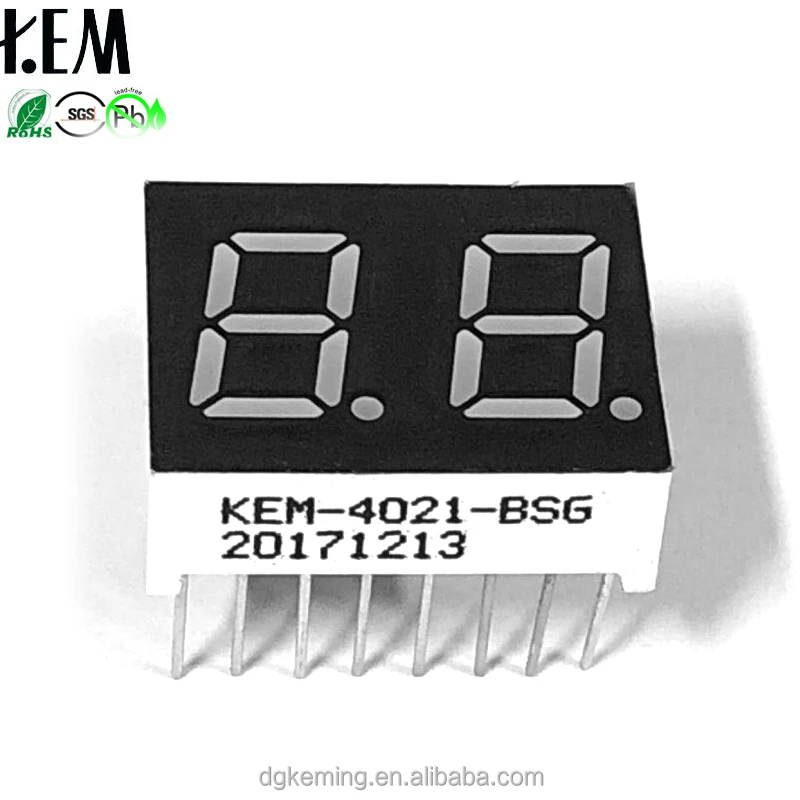 Common Anode/cathode 0.4 Inch Seven Segment Led Green