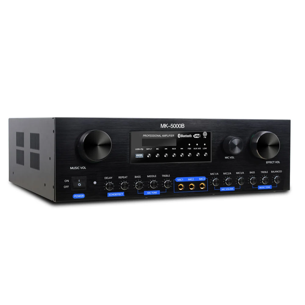 AK-5000 Professional Stereo music mixer home audio Karaoke sound System  Power Amplifier