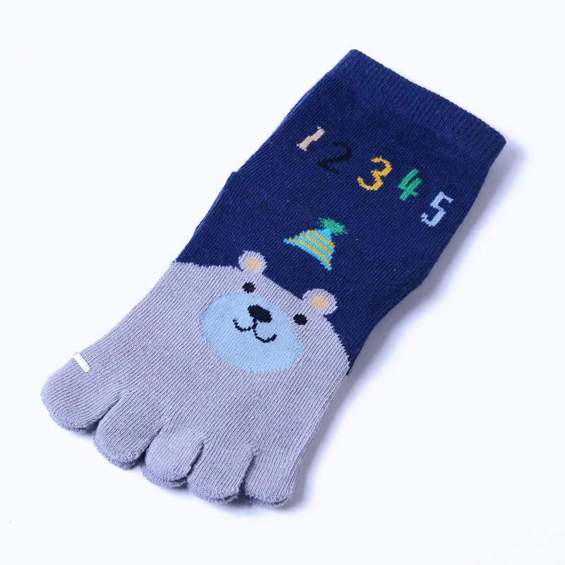 
wholesale baby cute cotton ankle socks lovely children cartoon five toe finger socks 