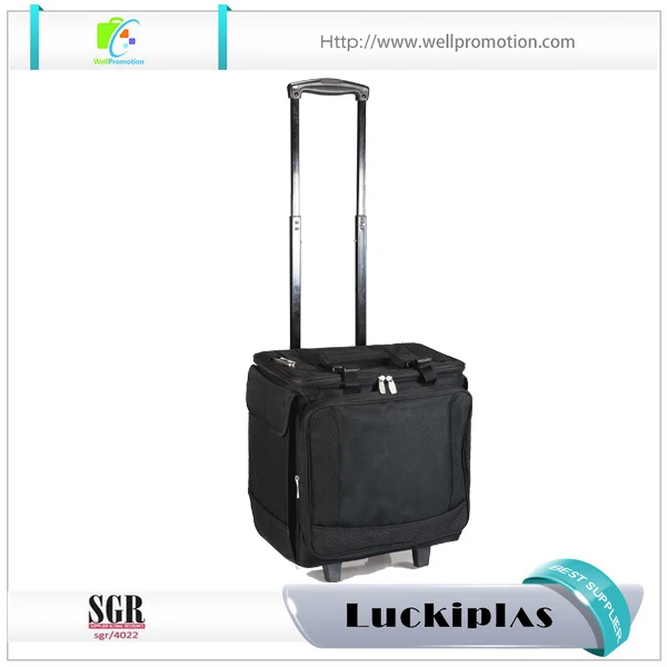 Custom rolling cooler, outdoor thermal soft insulated food delivery cooler bag on wheels