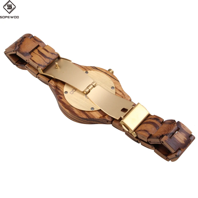 Factory OEM japanese movt quartz custom design wooden watch wood unisex
