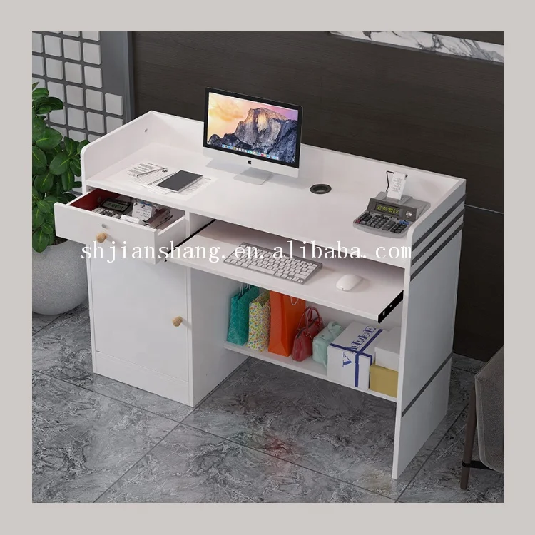 Cashier counter small simple modern supermarket convenience store corner cashier counter fashion front desk bar