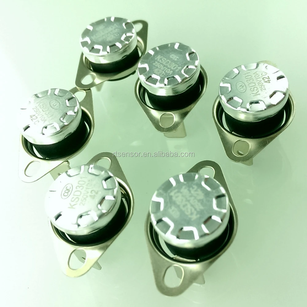 Home Appliances Part Fixed or Mobile KSD301 KSD302 KSD305 Bimetal Thermostat 250V 10A