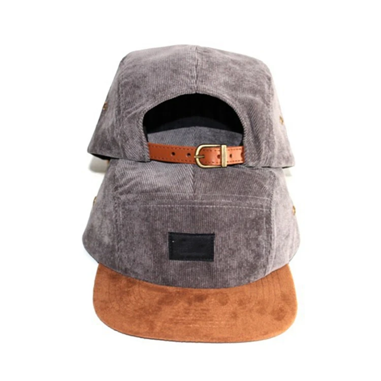 wholesale blank design corduroy hat cap 5 panel