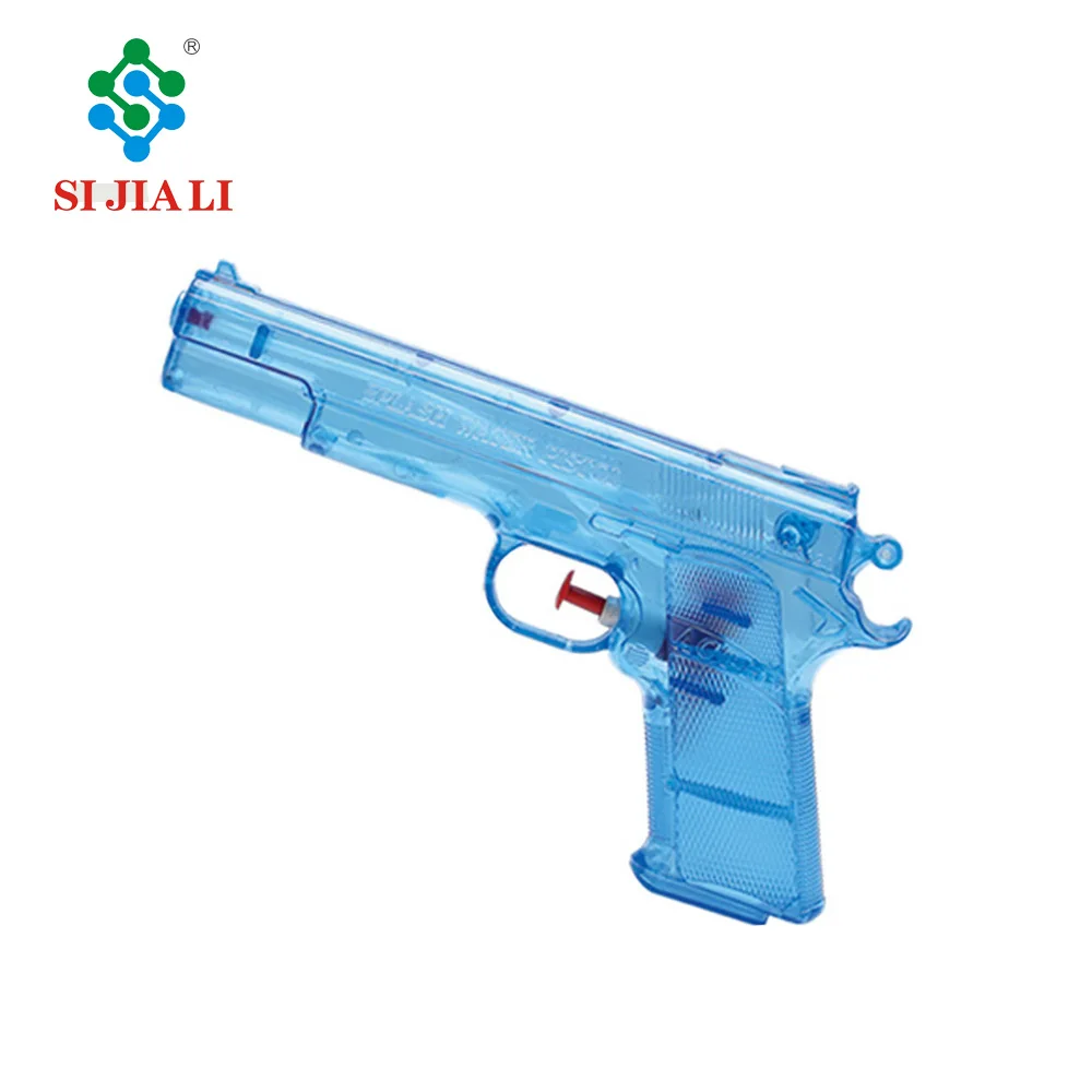 Low price transparent plastic pistol water gun toys for sale