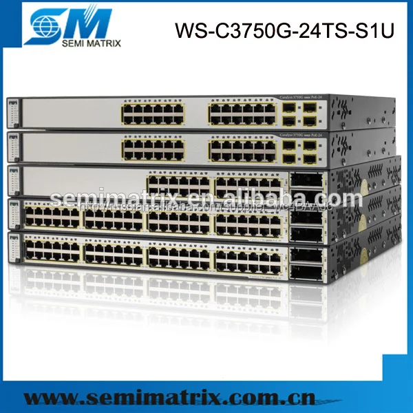 Катализатор 3750 серии кампус LAN асесс выключатель WS-C3750G-24TS-S1U