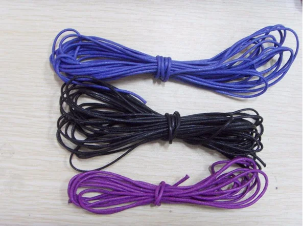 Best quality custom waxed cotton cord waxed string